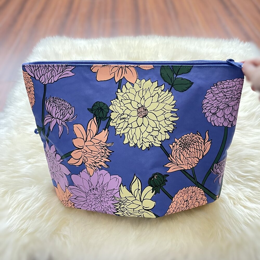 NWOT Baggu Go Pouch Large - Dahlia (Garden Flowers)